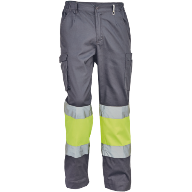 Obrázok z Cerva BILBAO HV Pracovné nohavice šedo / žlté