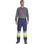 Obrázok z Cerva BILBAO HV Pracovné nohavice navy / žlté