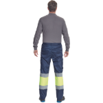 Obrázok z Cerva BILBAO HV Pracovné nohavice navy / žlté