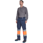 Obrázok z Cerva BILBAO HV Pracovné nohavice navy / oranžové