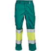 Obrázok z Cerva BILBAO HV Pracovné nohavice zelené / žlté