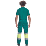 Obrázok z Cerva BILBAO HV Pracovné nohavice zelené / žlté