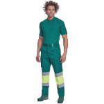 Obrázok z Cerva BILBAO HV Pracovné nohavice zelené / žlté