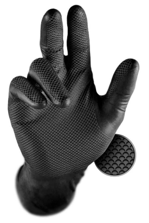 Obrázok z GRIPPAZ® 246A Pracovné jednorázové rukavice black