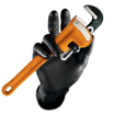 Obrázok z GRIPPAZ® 246A Pracovné jednorázové rukavice black