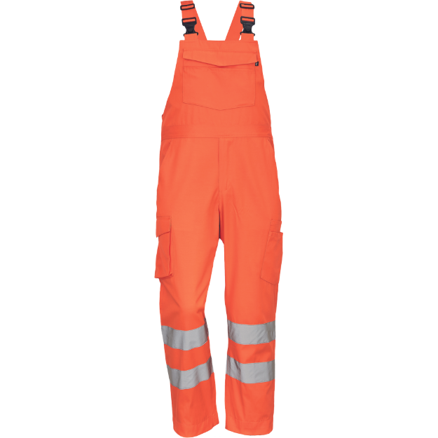 Obrázok z Cerva GANDIA HV Pracovné nohavice s trakmi oranžové