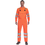 Obrázok z Cerva GANDIA HV Pracovné nohavice s trakmi oranžové
