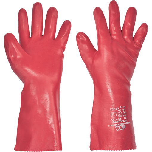 Obrázok z Cerva STANDARD Pracovné rukavice červené