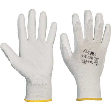 Obrázok z FF BUNTING WHITE LIGHT HS-04-003 Pracovné rukavice biele
