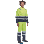 Obrázok z Cerva VALENCIA HV Pracovná bunda žltá / navy