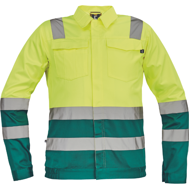 Obrázok z Cerva VALENCIA HV Pracovná bunda žltá / zelená