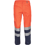Obrázok z Cerva BURGOS HV Pracovné nohavice do pása oranžové / navy