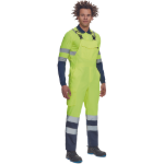 Obrázok z Cerva LORCA HV Pracovné nohavice s trakmi žlté / navy