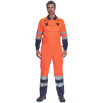 Obrázok z Cerva LORCA HV Pracovné nohavice s trakmi oranžové / navy