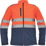 Obrázok z Cerva GRANADA HV Pánska softshellová bunda oranžová / navy