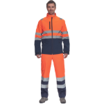 Obrázok z Cerva GRANADA HV Pánska softshellová bunda oranžová / navy