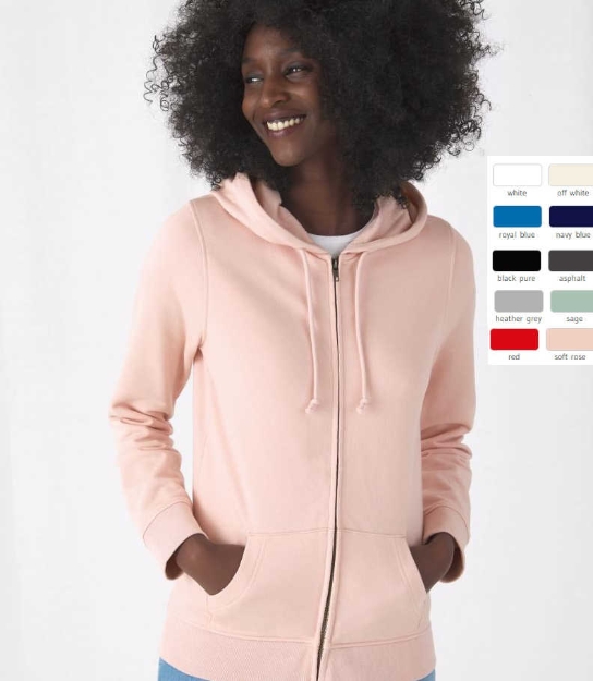 Obrázok z Inspire Zipped Hood Dámska mikina s kapucňou