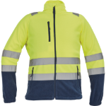 Obrázok z Cerva SEVILLA HV Pánska fleecová mikina žltá / navy