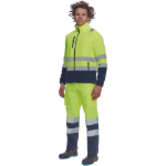 Obrázok z Cerva SEVILLA HV Pánska fleecová mikina žltá / navy