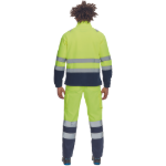 Obrázok z Cerva SEVILLA HV Pánska fleecová mikina žltá / navy