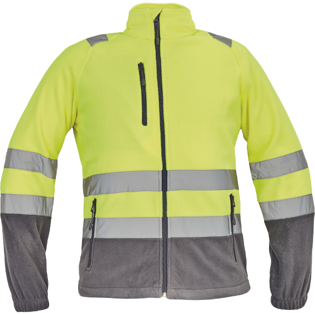 Obrázok z Cerva SEVILLA HV Pánska fleecová mikina žltá / šedá