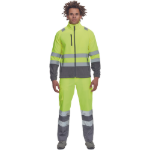 Obrázok z Cerva SEVILLA HV Pánska fleecová mikina žltá / šedá