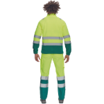 Obrázok z Cerva SEVILLA HV Pánska fleecová mikina žltá / zelená