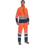 Obrázok z Cerva SEVILLA HV Pánska fleecová mikina oranžová / navy