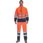 Obrázok z Cerva SEVILLA HV Pánska fleecová mikina oranžová / navy