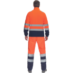 Obrázok z Cerva SEVILLA HV Pánska fleecová mikina oranžová / navy