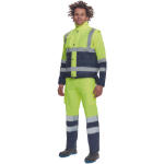 Obrázok z  Cerva HELLIN HV Pánska zimná vesta žltá / navy