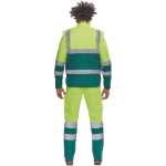 Obrázok z Cerva HELLIN HV Pánska zimná vesta žltá / zelená