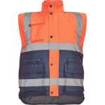 Obrázok z Cerva HELLIN HV Pánska zimná vesta oranžová / navy