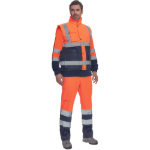 Obrázok z Cerva HELLIN HV Pánska zimná vesta oranžová / navy