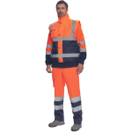 Obrázok z Cerva HELLIN HV Pánska zimná vesta oranžová / navy