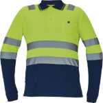 Obrázok z Cerva LEON HV Pánska polokošeľa žltá / navy