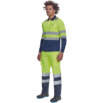 Obrázok z Cerva LEON HV Pánska polokošeľa žltá / navy