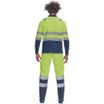 Obrázok z Cerva LEON HV Pánska polokošeľa žltá / navy