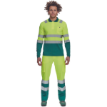 Obrázok z Cerva LEON HV Pánska polokošeľa žltá / zelená