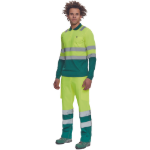 Obrázok z Cerva LEON HV Pánska polokošeľa žltá / zelená