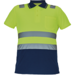 Obrázok z Cerva CADIZ HV Pánska polokošeľa žltá / navy