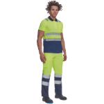 Obrázok z Cerva CADIZ HV Pánska polokošeľa žltá / navy