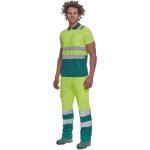 Obrázok z Cerva CADIZ HV Pánska polokošeľa žltá / zelená