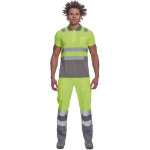 Obrázok z Cerva CADIZ HV Pánska polokošeľa žltá / šedá