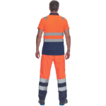 Obrázok z Cerva CADIZ HV Pánska polokošeľa oranžová / navy