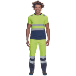 Obrázok z Cerva MONZON HV Pánske tričko žlté / navy