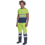 Obrázok z Cerva MONZON HV Pánske tričko žlté / navy