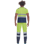 Obrázok z Cerva MONZON HV Pánske tričko žlté / navy