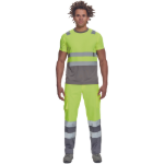 Obrázok z Cerva MONZON HV Pánske tričko žlté / šedé