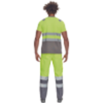 Obrázok z Cerva MONZON HV Pánske tričko žlté / šedé